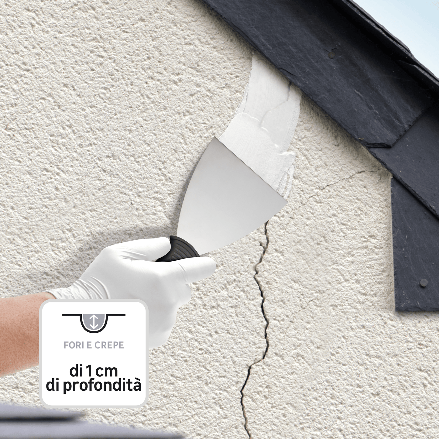 Bricocenter AXTON GREY ROUGH FILLER POWDER FOR INTERIOR/EXTERIOR USE 5 KG