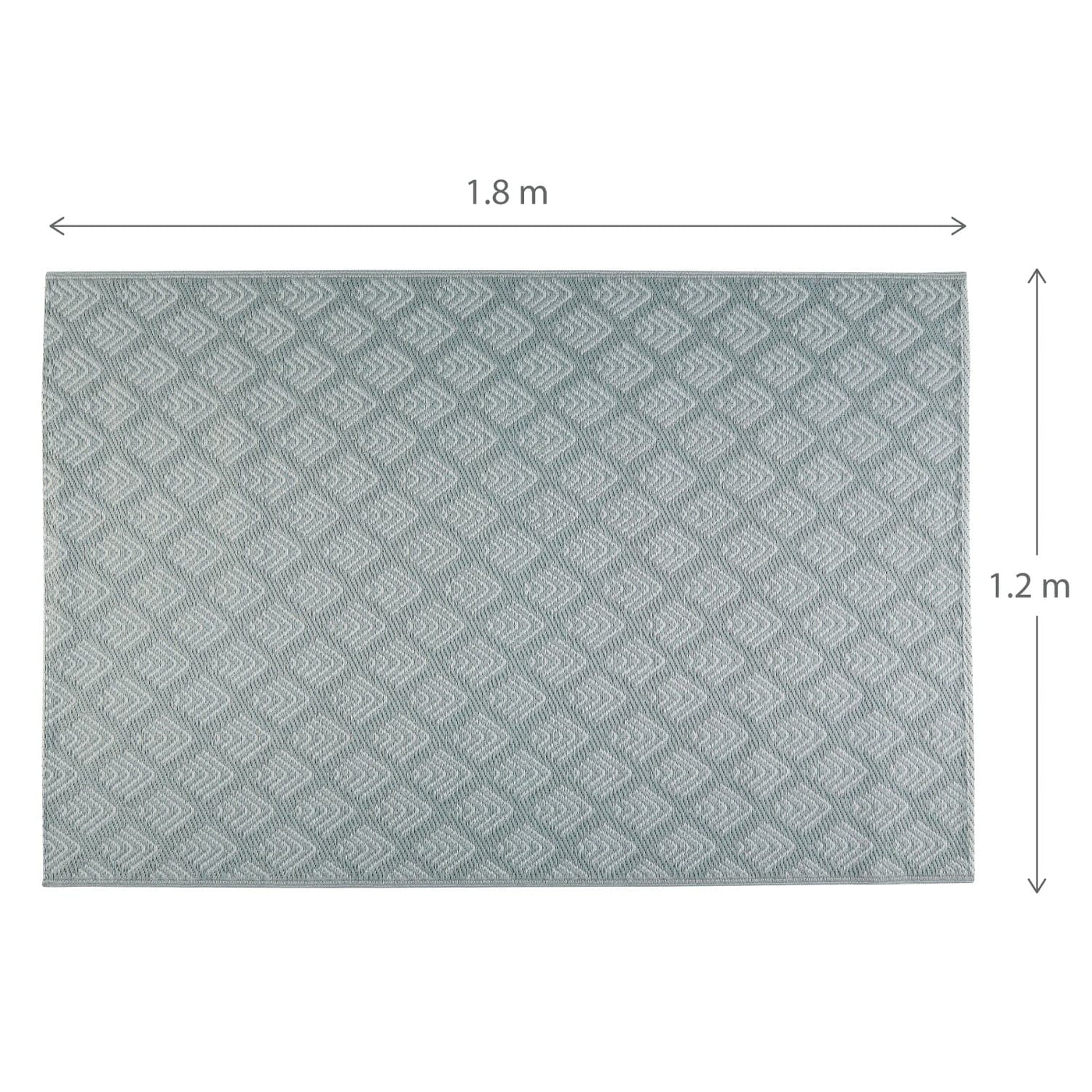 Bricocenter ENOS OUTDOOR CARPET GREY 120X180CM POLYPROPYLENE