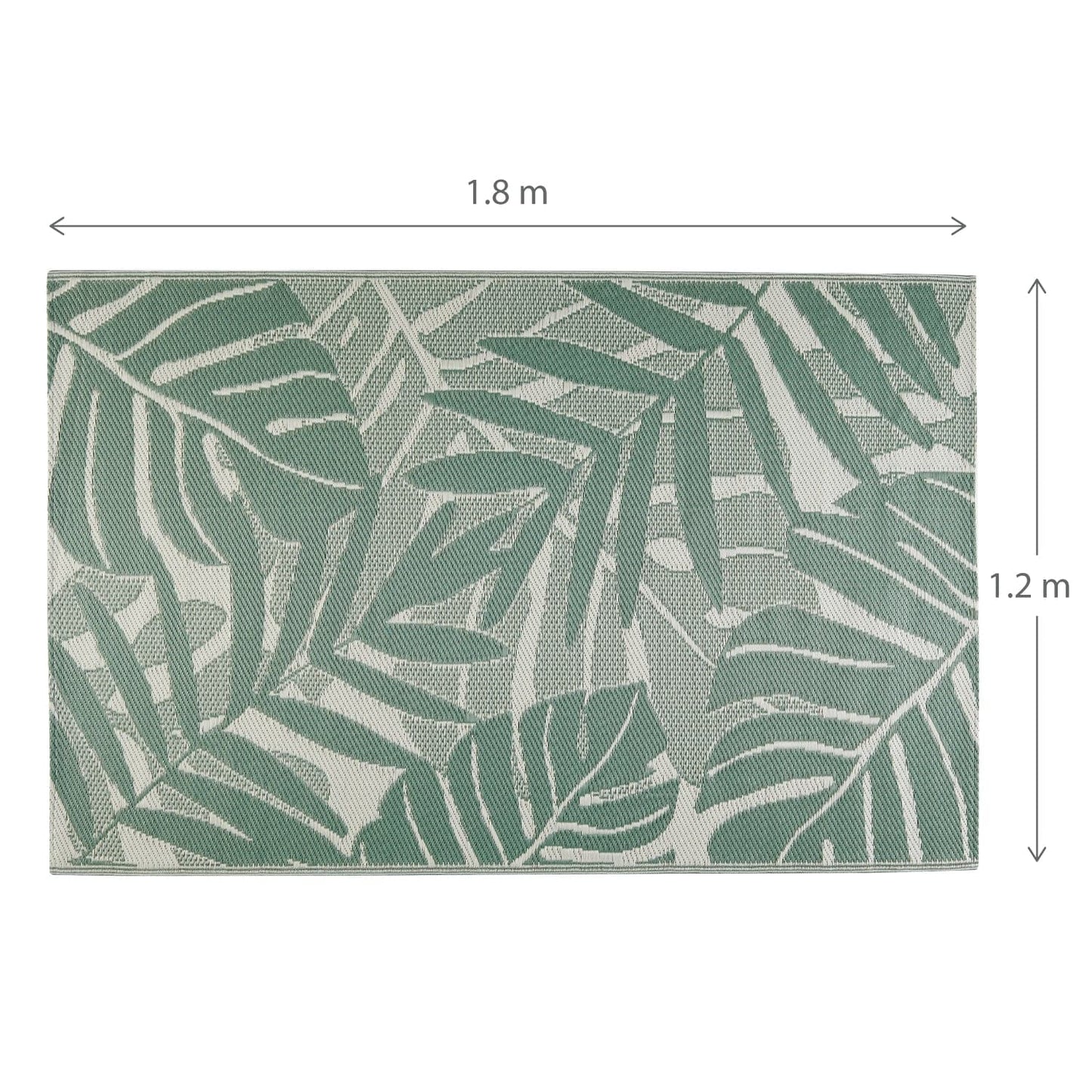 GREEN SAVANNAH OUTDOOR RUG 120X180CM POLYPROPYLENE
