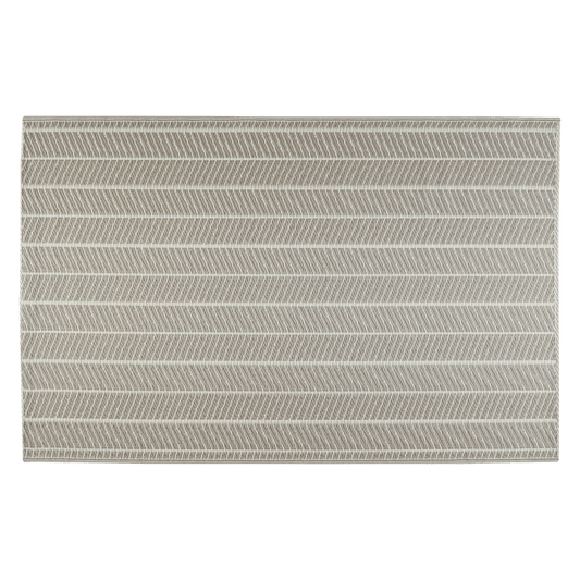 Bricocenter ENOS OUTDOOR RUG STRIPES BEIGE 120X180 CM POLYPROPYLENE