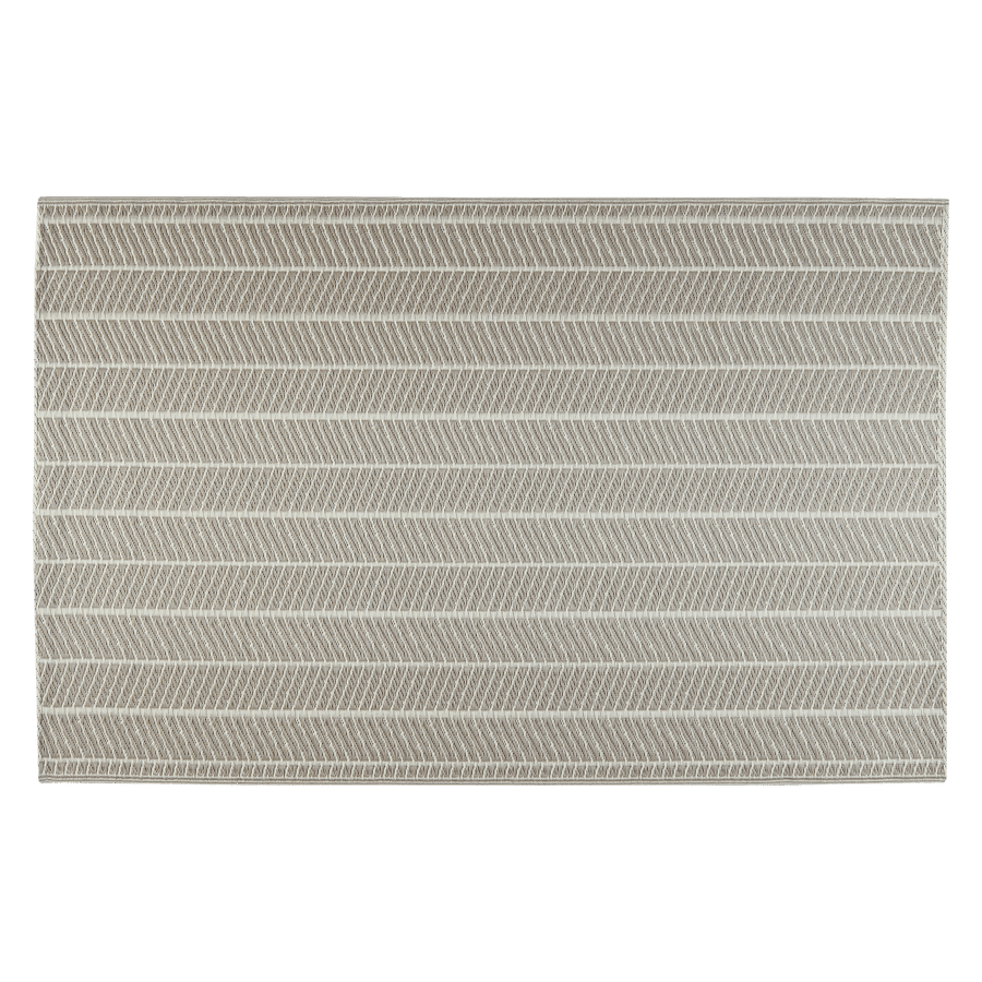 Bricocenter ENOS OUTDOOR RUG STRIPES BEIGE 120X180 CM POLYPROPYLENE