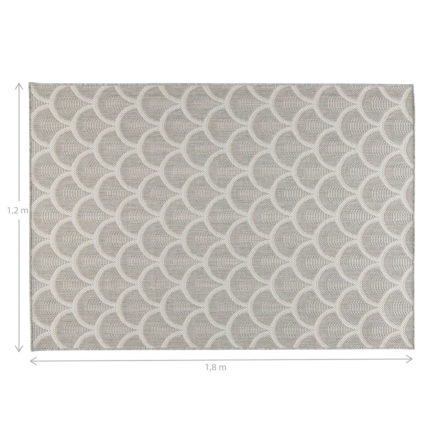 Bricocenter DELOS OUTDOOR CARPET GREY 120X180 CM POLYETHYLENE