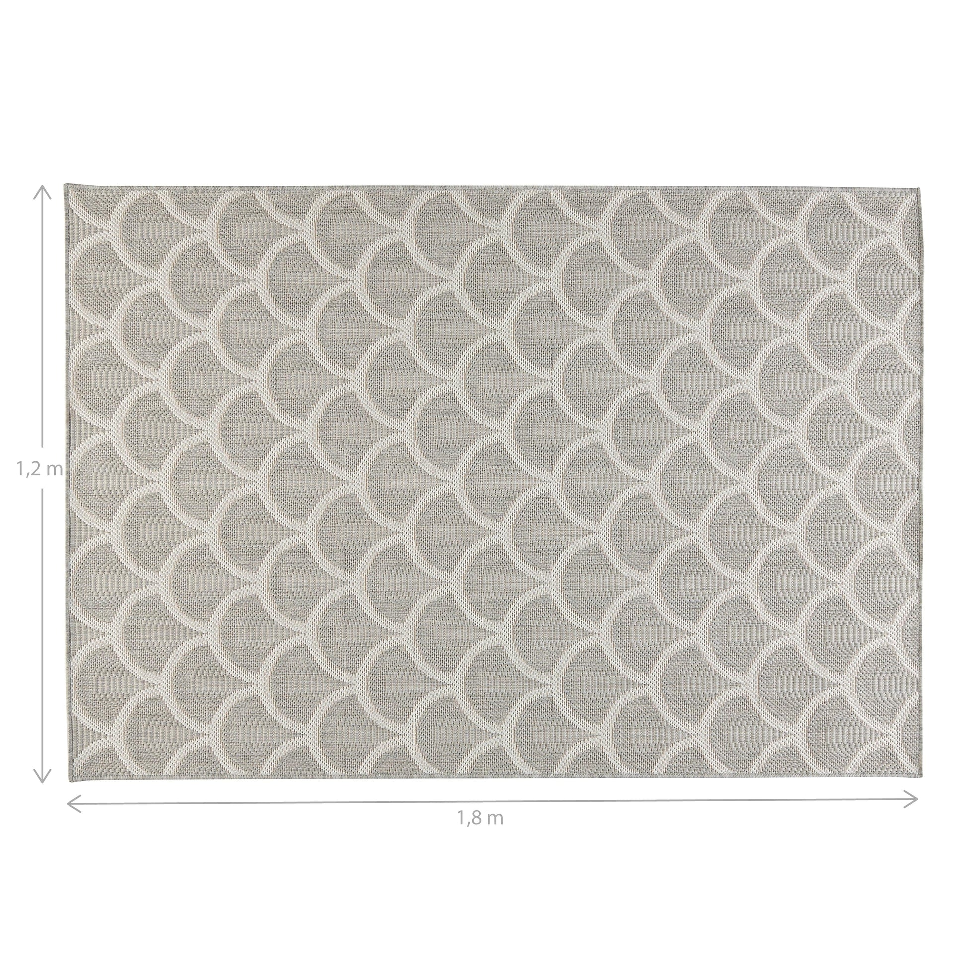 Bricocenter DELOS OUTDOOR CARPET GREY 120X180 CM POLYETHYLENE