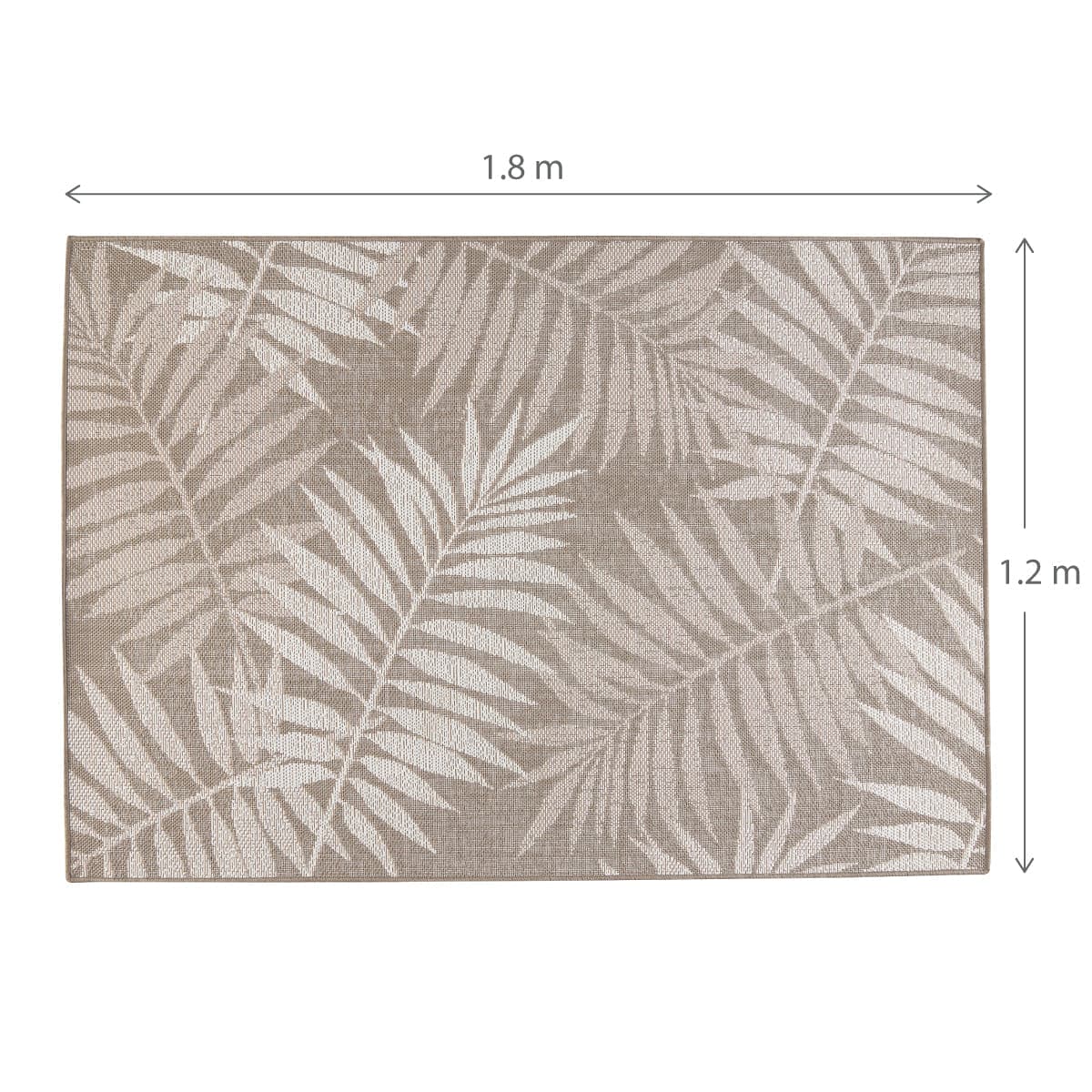 DELOS SAVAGE OUTDOOR CARPET GREY 120CX180 CM POLYETHYLENE