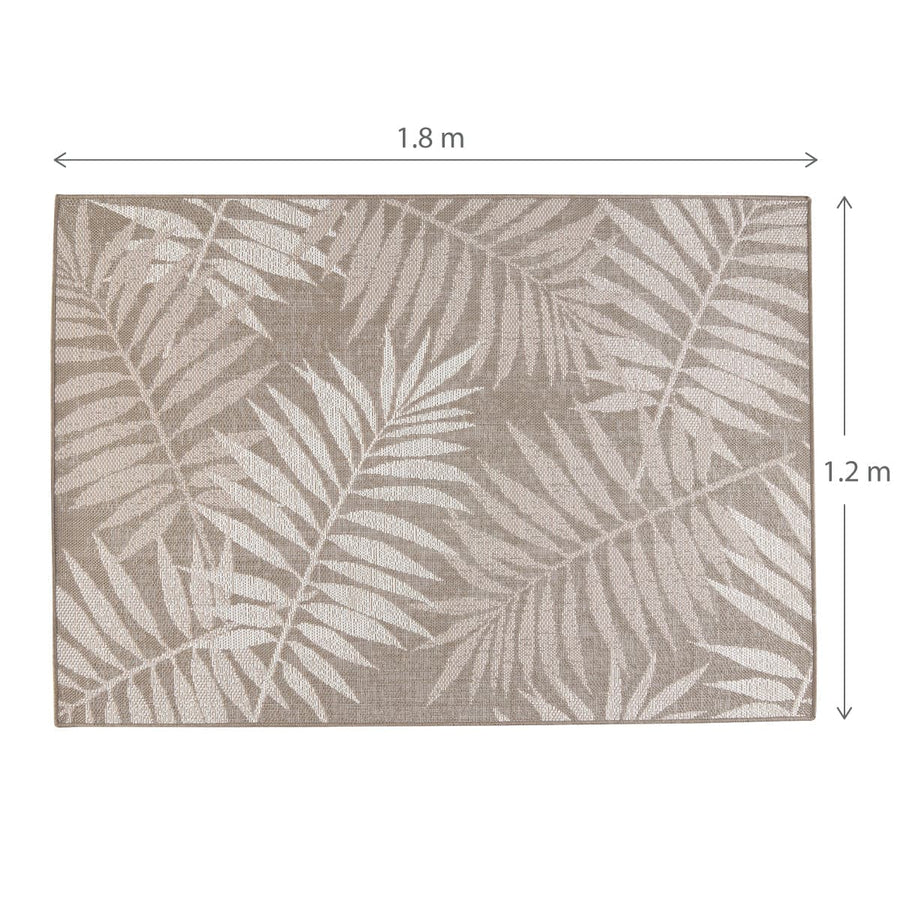 DELOS SAVAGE OUTDOOR CARPET GREY 120CX180 CM POLYETHYLENE