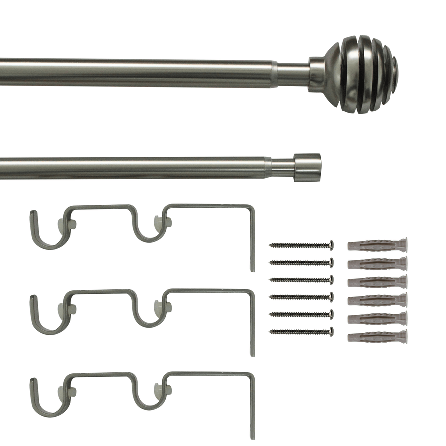 Bricocenter DOUBLE MATT NICKEL KIT 160/300 CM D16/19
