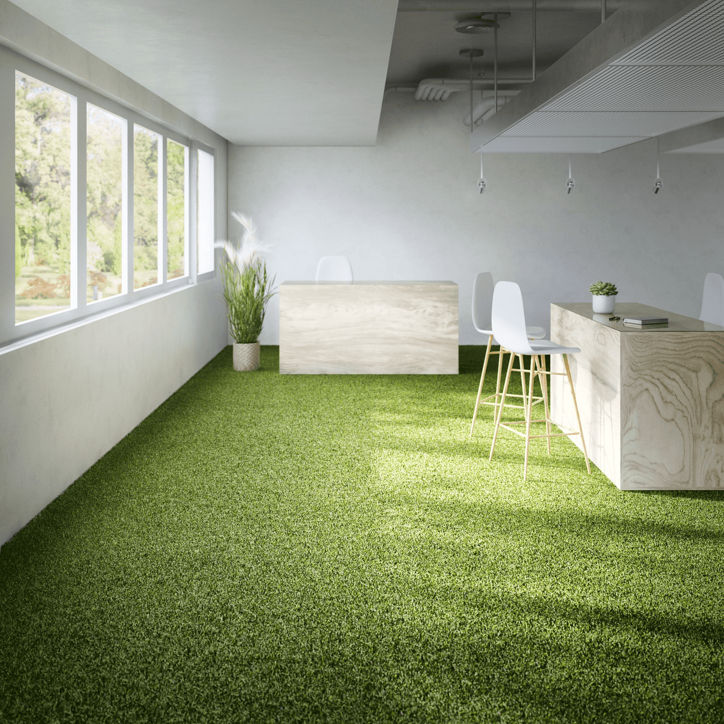 Bricocenter SAMOS SYNTHETIC GRASS 15MM THICK PRE-CUT 2X5M FIRE RETARDANT NATERIAL