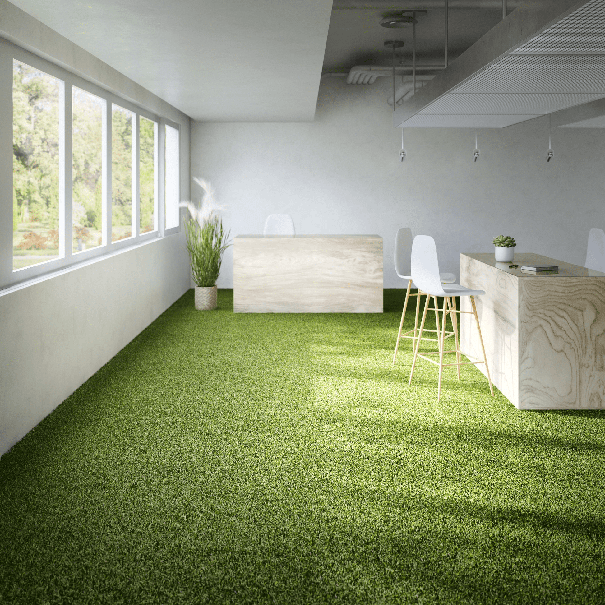 Bricocenter SAMOS SYNTHETIC GRASS 15MM THICK PRE-CUT 2X5M FIRE RETARDANT NATERIAL