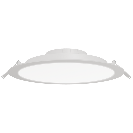 Bricocenter RECESSED WHITE PLASTIC SPOTLIGHT D20.5CM LED10W NATURAL LIGHT IP20