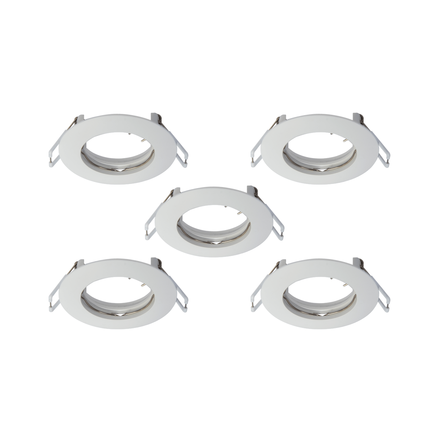 Bricocenter 5 DOWNLIGHTS PLASTIC WHITE D7.5 CM LED GU10 35W