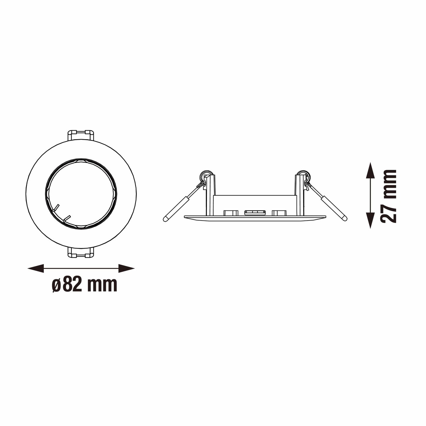 Bricocenter 5 NICKEL PLASTIC RECESSED SPOTLIGHTS D7.5 CM LED GU10 35W