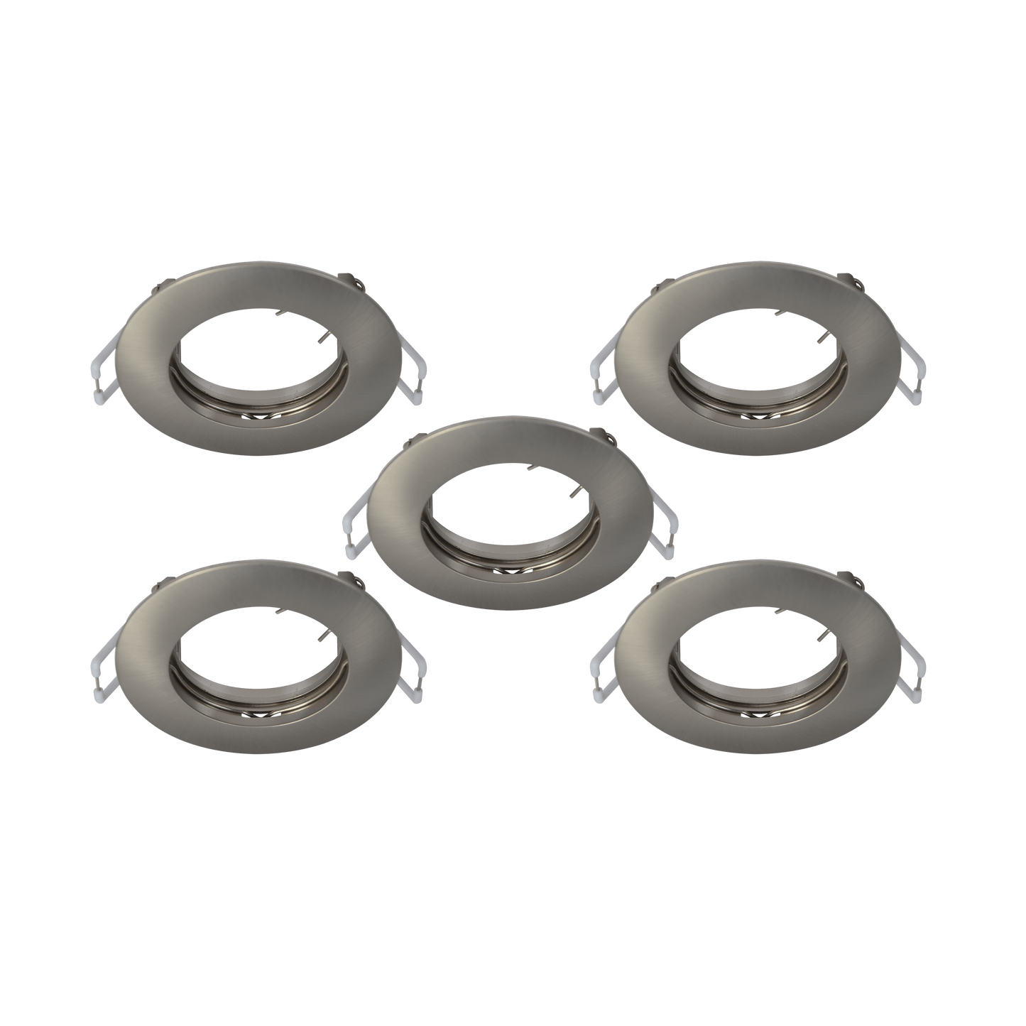 Bricocenter 5 NICKEL PLASTIC RECESSED SPOTLIGHTS D7.5 CM LED GU10 35W