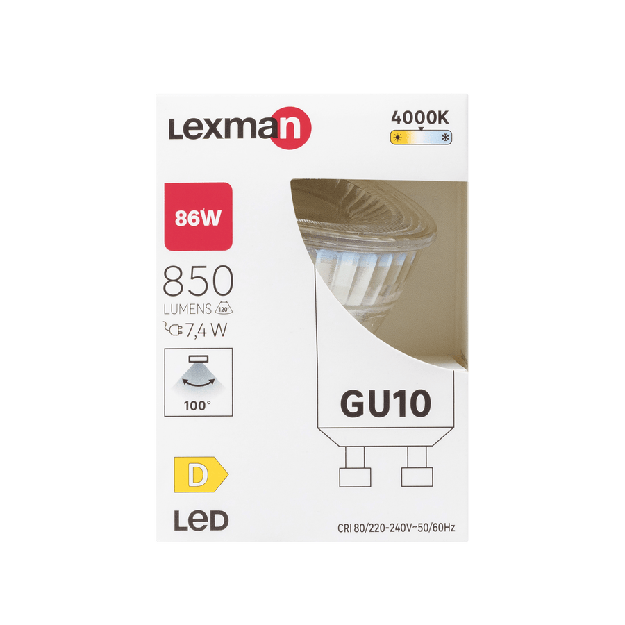 Bricocenter LED BULB GU10 86W CLEAR NATURAL LIGHT