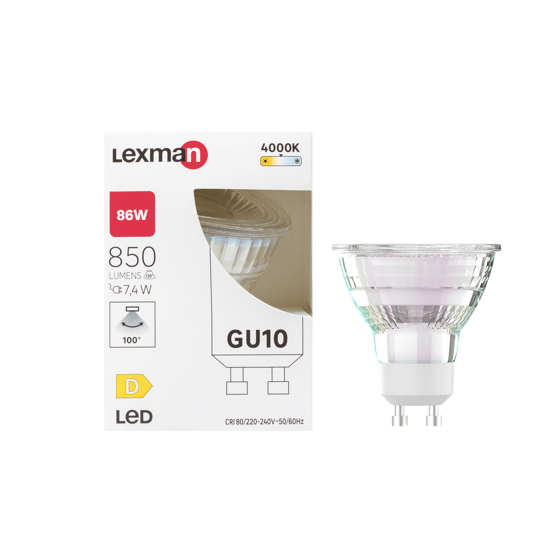 Bricocenter LED BULB GU10 86W CLEAR NATURAL LIGHT