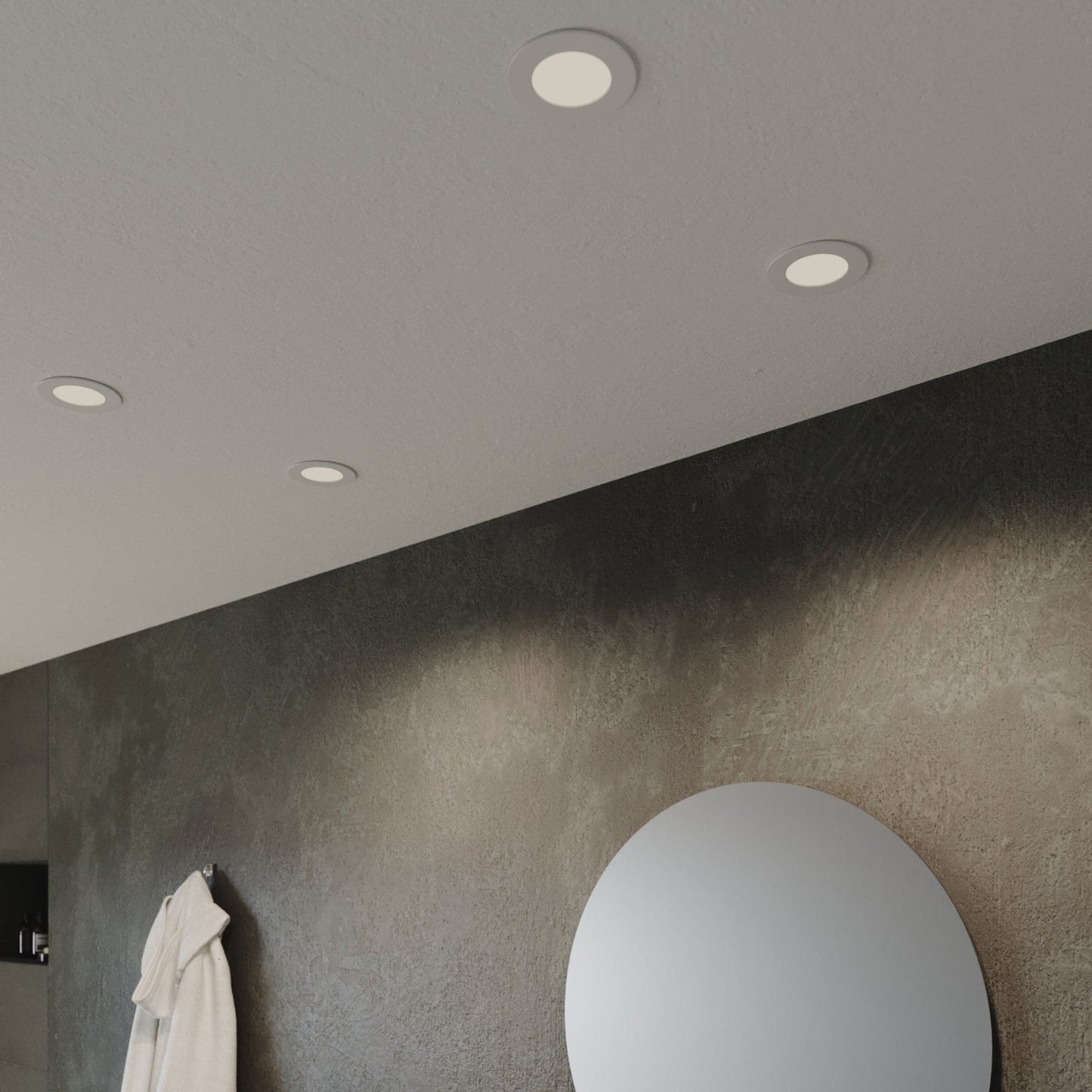 Bricocenter RECESSED SPOTLIGHT EXTRAFLAT WHITE D10.8 CM LED 9W CCT DIMMABLE