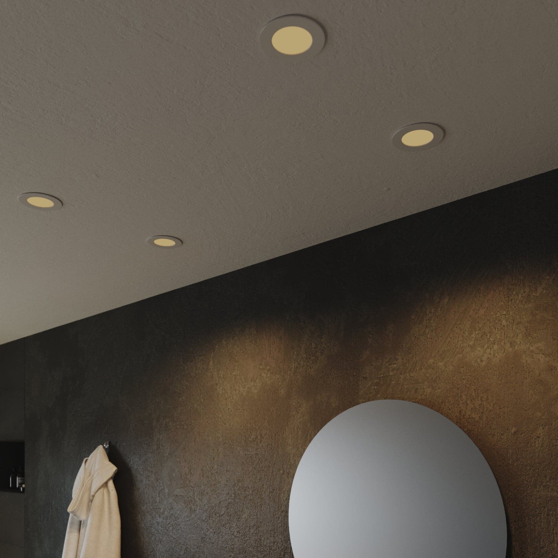 Bricocenter RECESSED SPOTLIGHT EXTRAFLAT WHITE D10.8 CM LED 9W CCT DIMMABLE