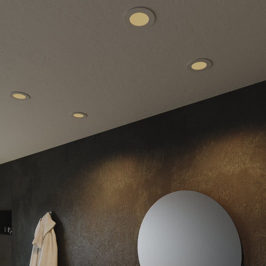 Bricocenter RECESSED SPOTLIGHT EXTRAFLAT WHITE D10.8 CM LED 9W CCT DIMMABLE