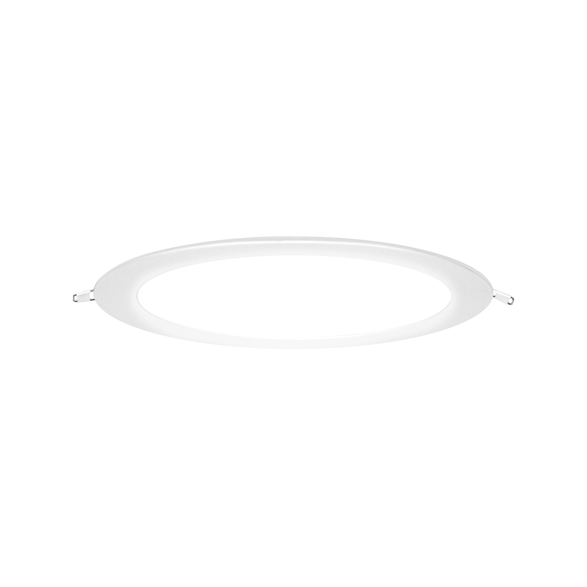 Bricocenter RECESSED SPOTLIGHT EXTRAFLAT ALUMINIUM WHITE D15.5 CM LED 12W NATURAL LIGHT IP20
