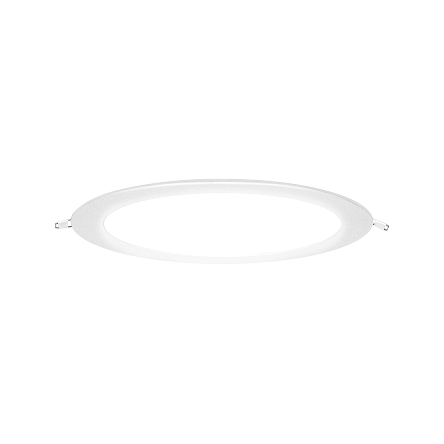 Bricocenter RECESSED SPOTLIGHT EXTRAFLAT ALUMINIUM WHITE D15.5 CM LED 12W NATURAL LIGHT IP20