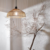 MIKONA METAL AND ROPE CHANDELIER D36 CM E27=15W