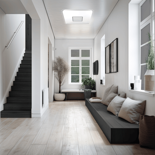 Bricocenter CEILING LAMP VIZZINI METAL WHITE 56X56CM LED 30W CCT DIMMABLE
