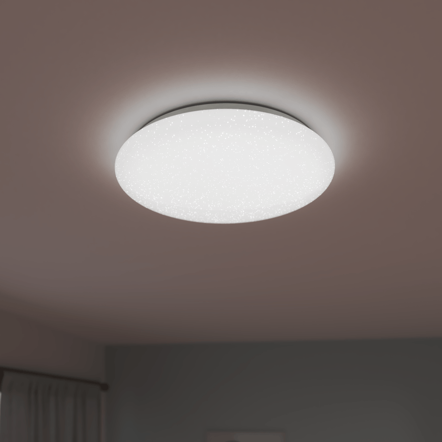 Bricocenter CEILING LIGHT MODICA METAL WHITE D40 CM LED 24W CCT DIMMABLE