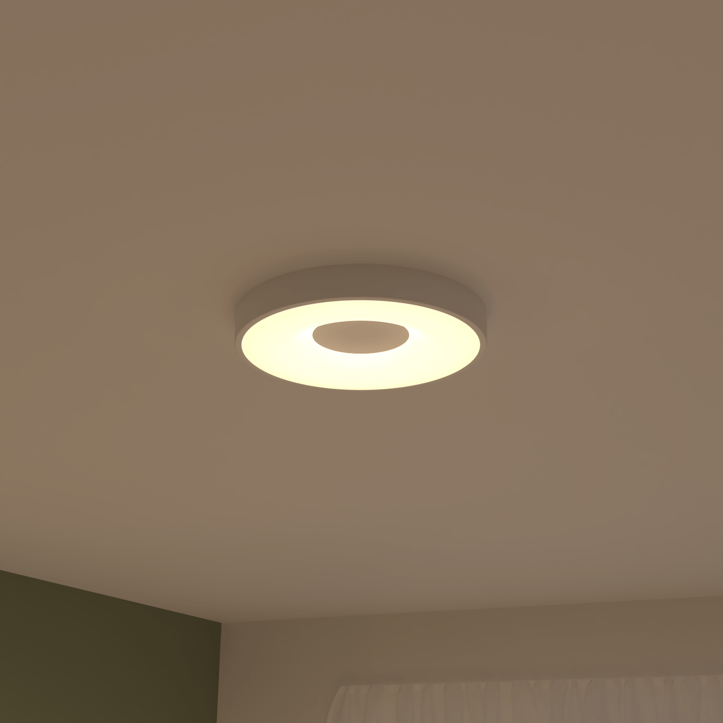 Bricocenter CEILING LAMP PIAZO METAL WHITE D38 CM LED 40W CCT DIMMABLE