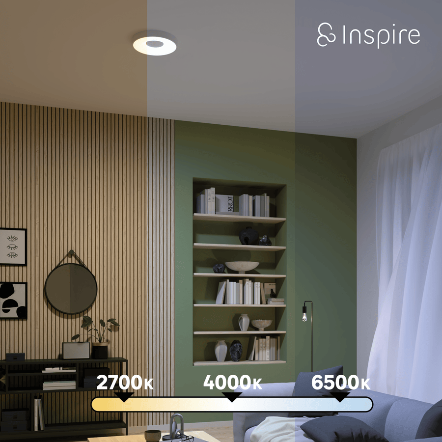 Bricocenter CEILING LAMP PIAZO METAL WHITE D48 CM LED 65W CCT DIMMABLE