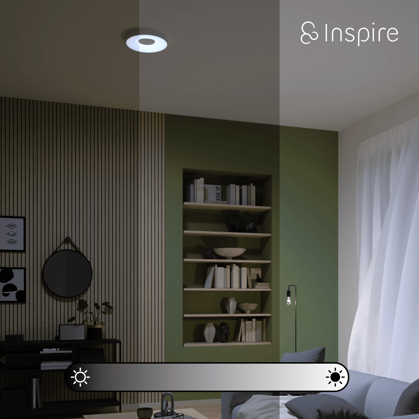 Bricocenter CEILING LAMP PIAZO METAL WHITE D38 CM LED 40W CCT DIMMABLE