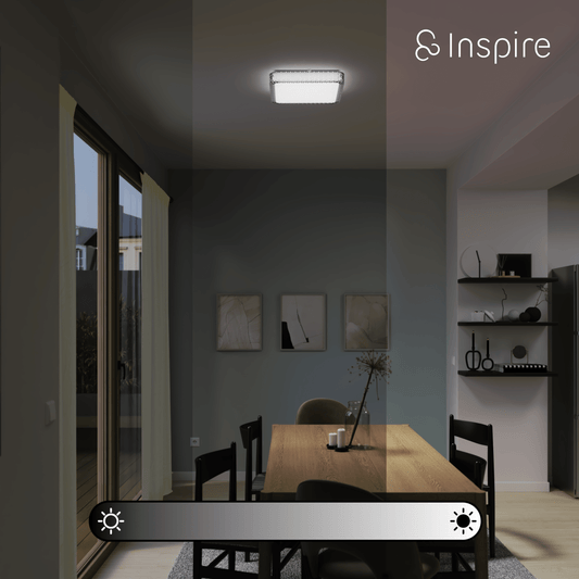 Bricocenter DIAMOND METAL CEILING LIGHT WHITE 40X40CM LED 18W CCT DIMMABLE