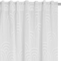 MATAHINA WHITE FILTER CURTAIN 200X280CM WITH WEBBING AND LOOP