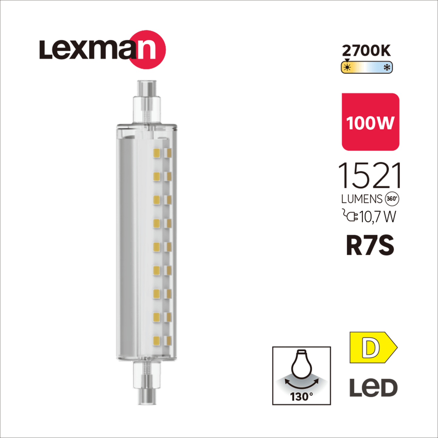 Bricocenter LED BULB R7S=100W 118MM WARM LIGHT