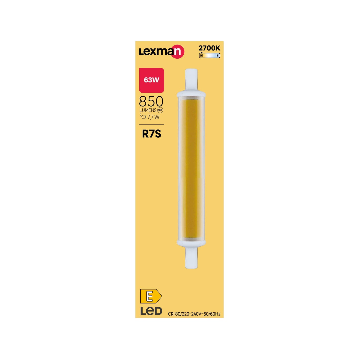 Bricocenter LED BULB R7S=63W 118MM WARM LIGHT