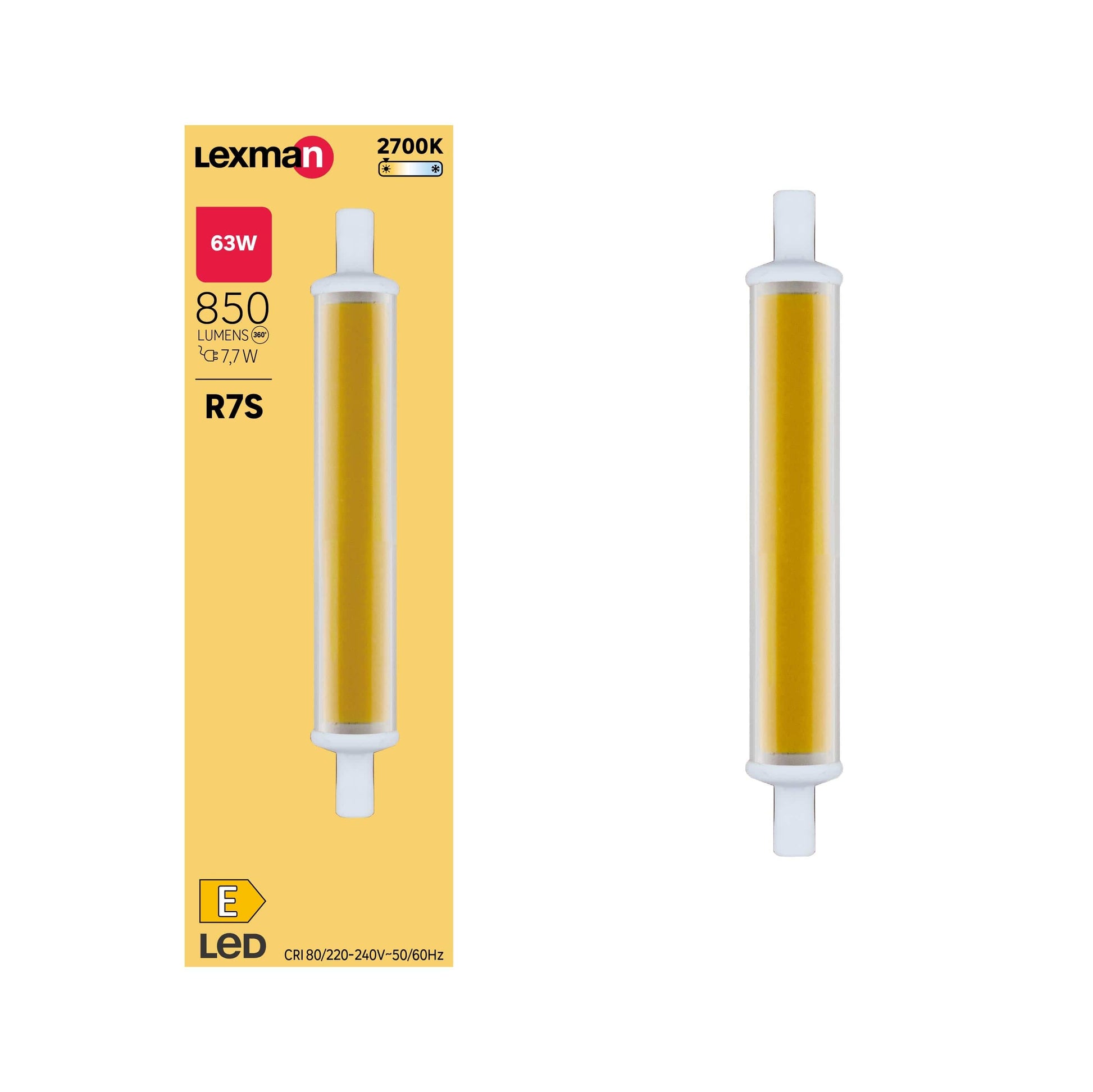 Bricocenter LED BULB R7S=63W 118MM WARM LIGHT