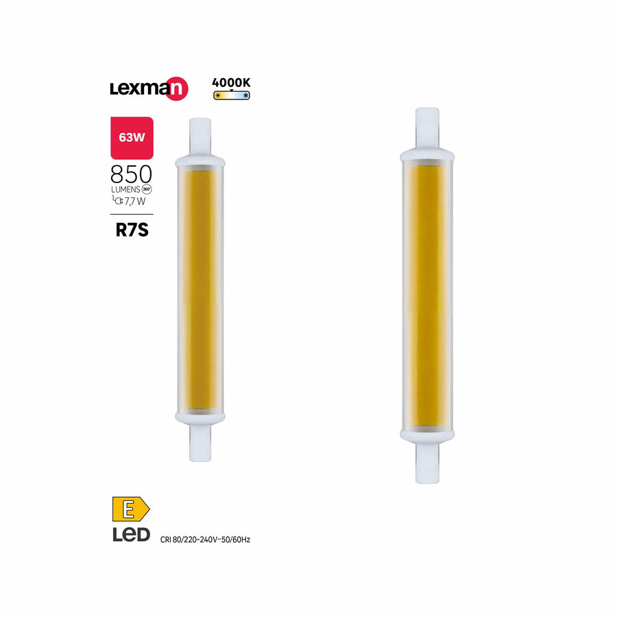 Bricocenter LED BULB R7S=63W 118MM NATURAL LIGHT