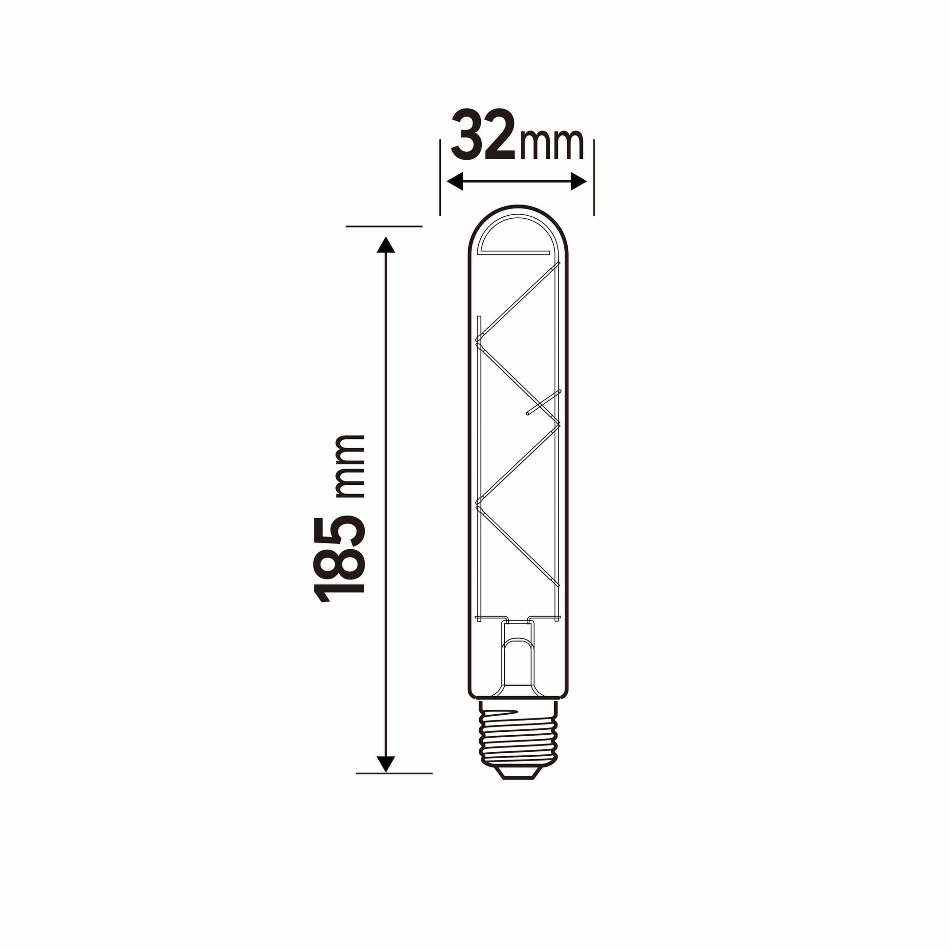 Bricocenter DECORATIVE LED BULB E27= 28W TUBULAR AMBER