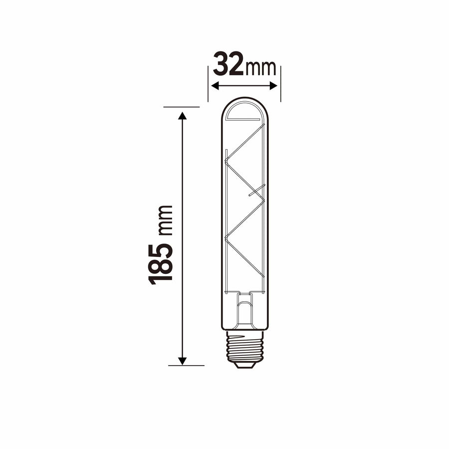Bricocenter DECORATIVE LED BULB E27= 28W TUBULAR AMBER