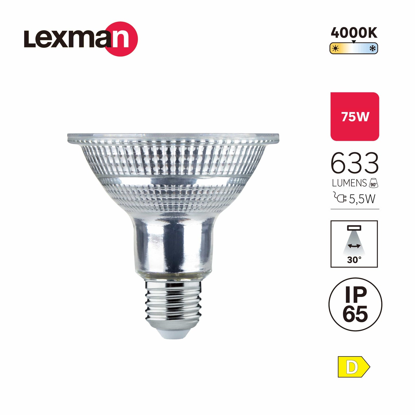 Bricocenter LED BULB E27=75W PAR30 NATURAL LIGHT