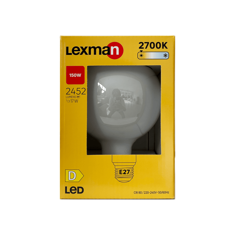 Bricocenter LED BULB E27=150W GLOBE LARGE FROSTED WARM LIGHT