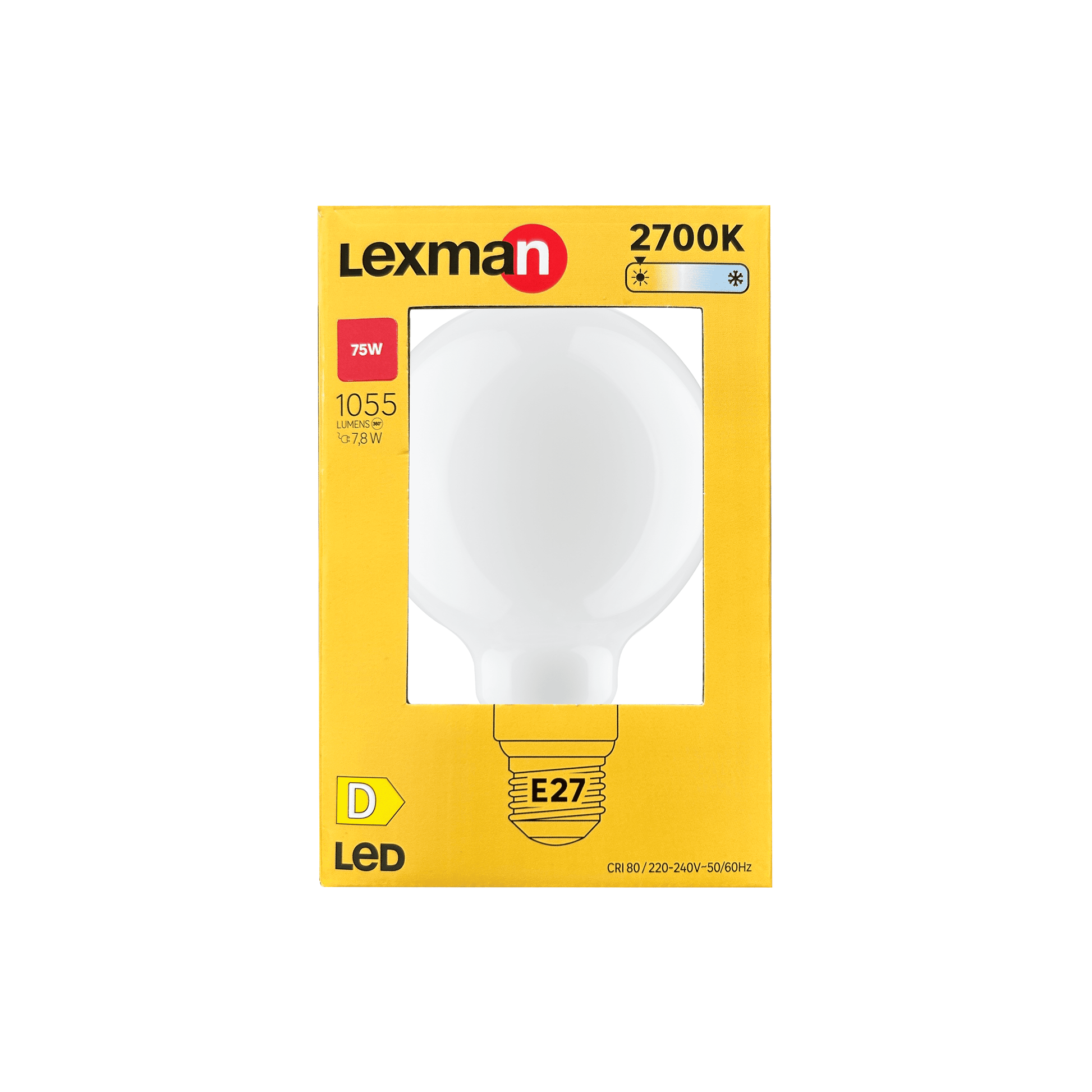 Bricocenter LED BULB E27=75W GLOBE SMALL FROSTED WARM LIGHT