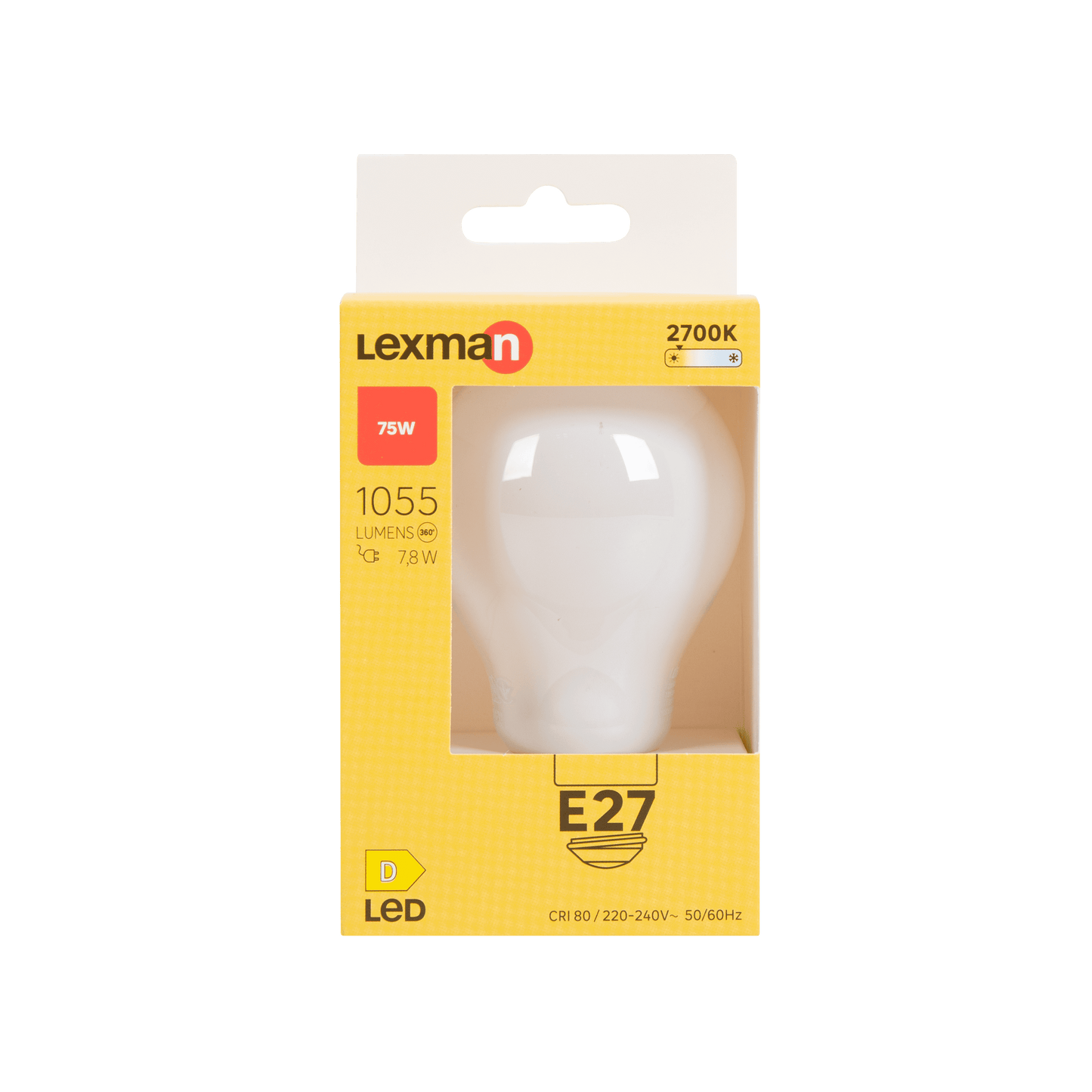 Bricocenter LED BULB E27=75W DROP FROSTED WARM LIGHT