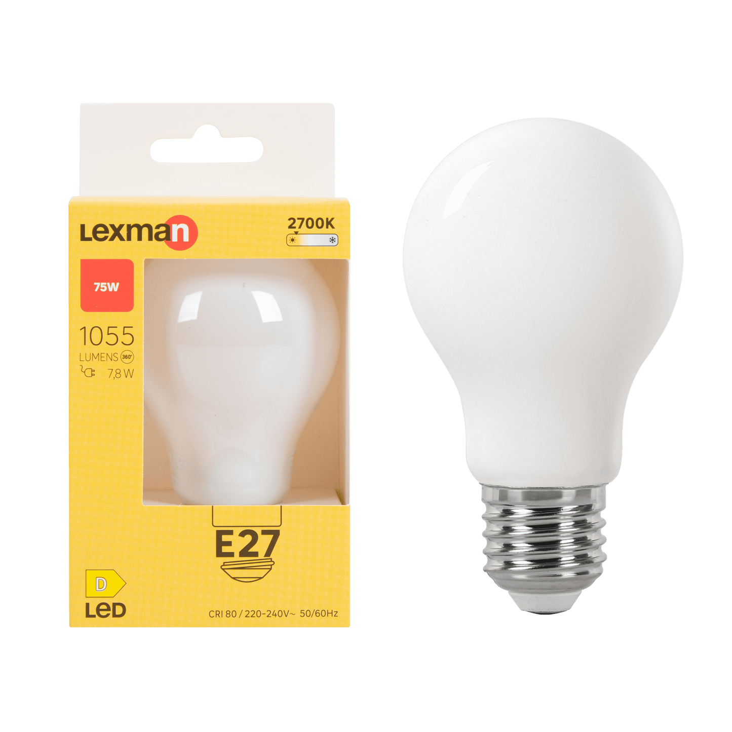 Bricocenter LED BULB E27=75W DROP FROSTED WARM LIGHT