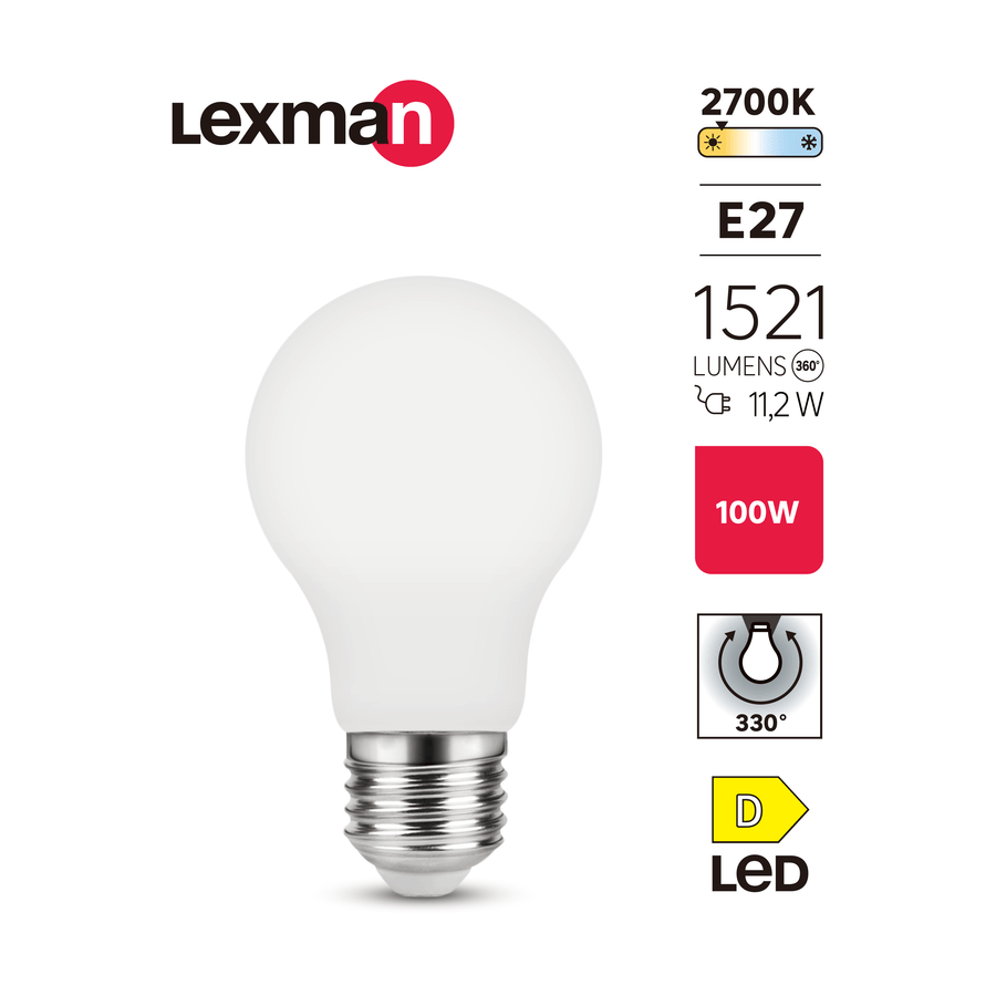 Bricocenter LED BULB E27=100W DROP FROSTED WARM LIGHT