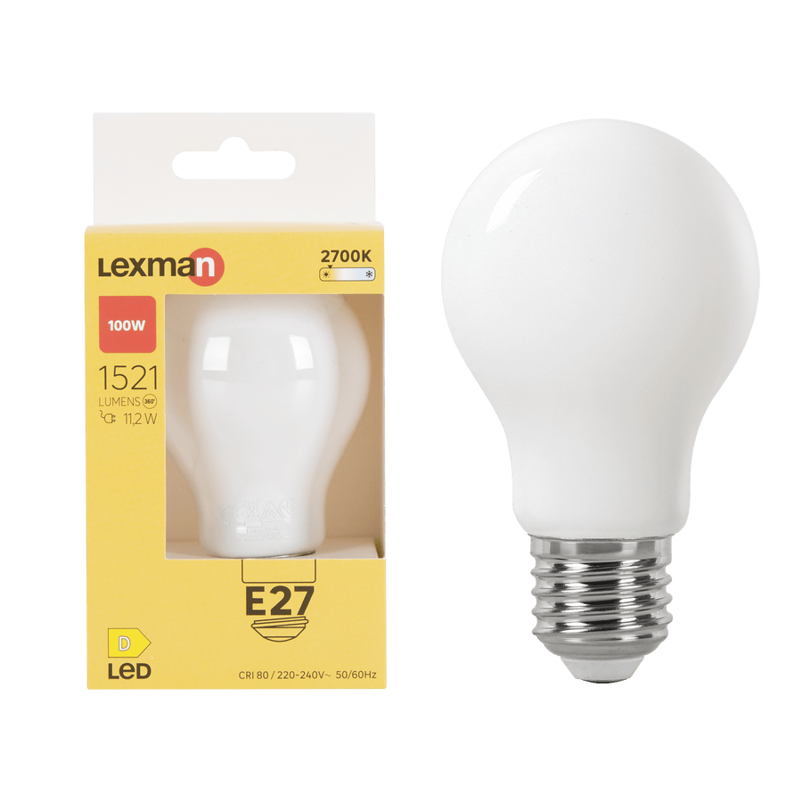 Bricocenter LED BULB E27=100W DROP FROSTED WARM LIGHT