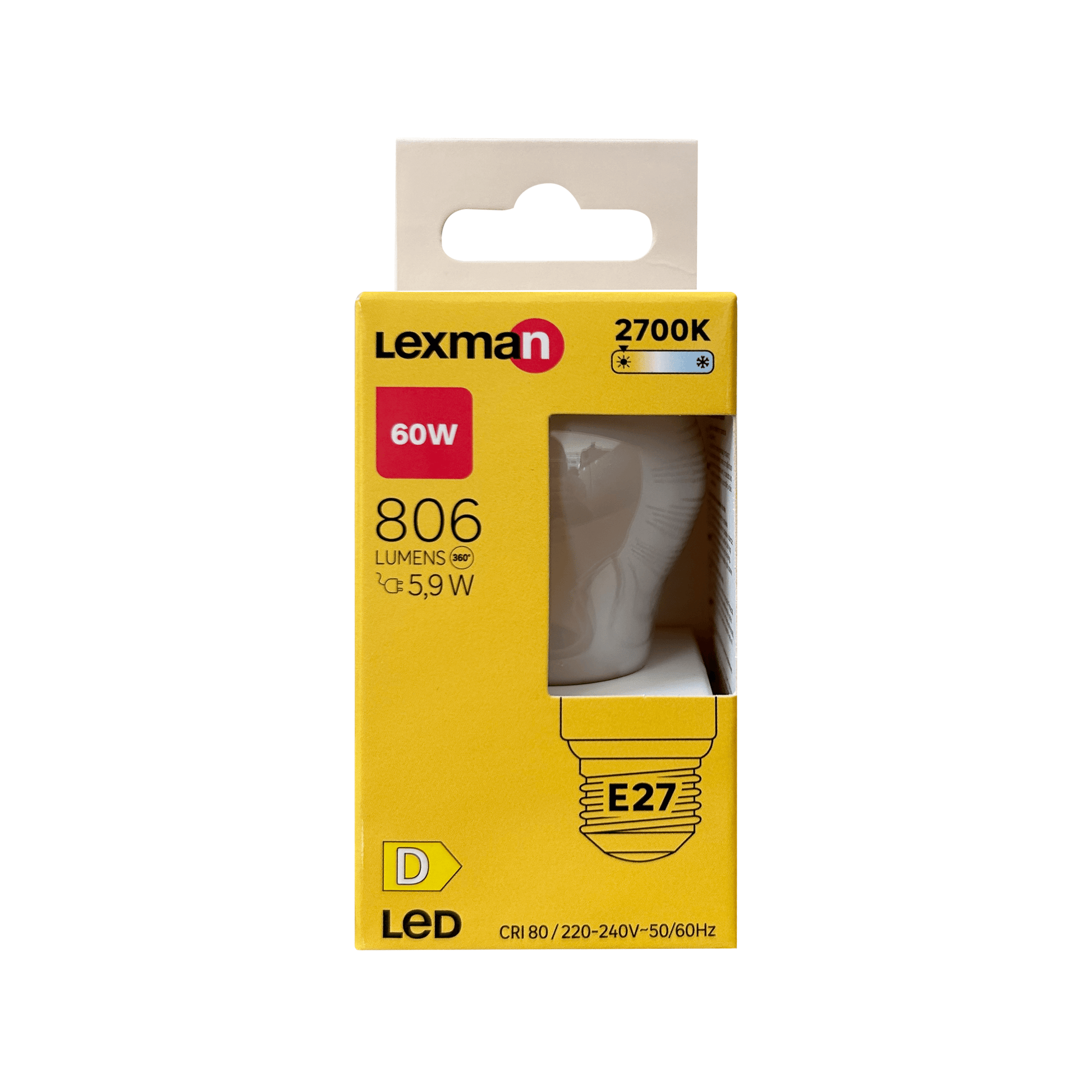Bricocenter LED BULB E27=60W FROSTED SPHERE WARM LIGHT