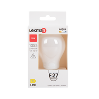 LED BULB E27=75W FROSTED DROP DIMMABLE NATURAL LIGHT