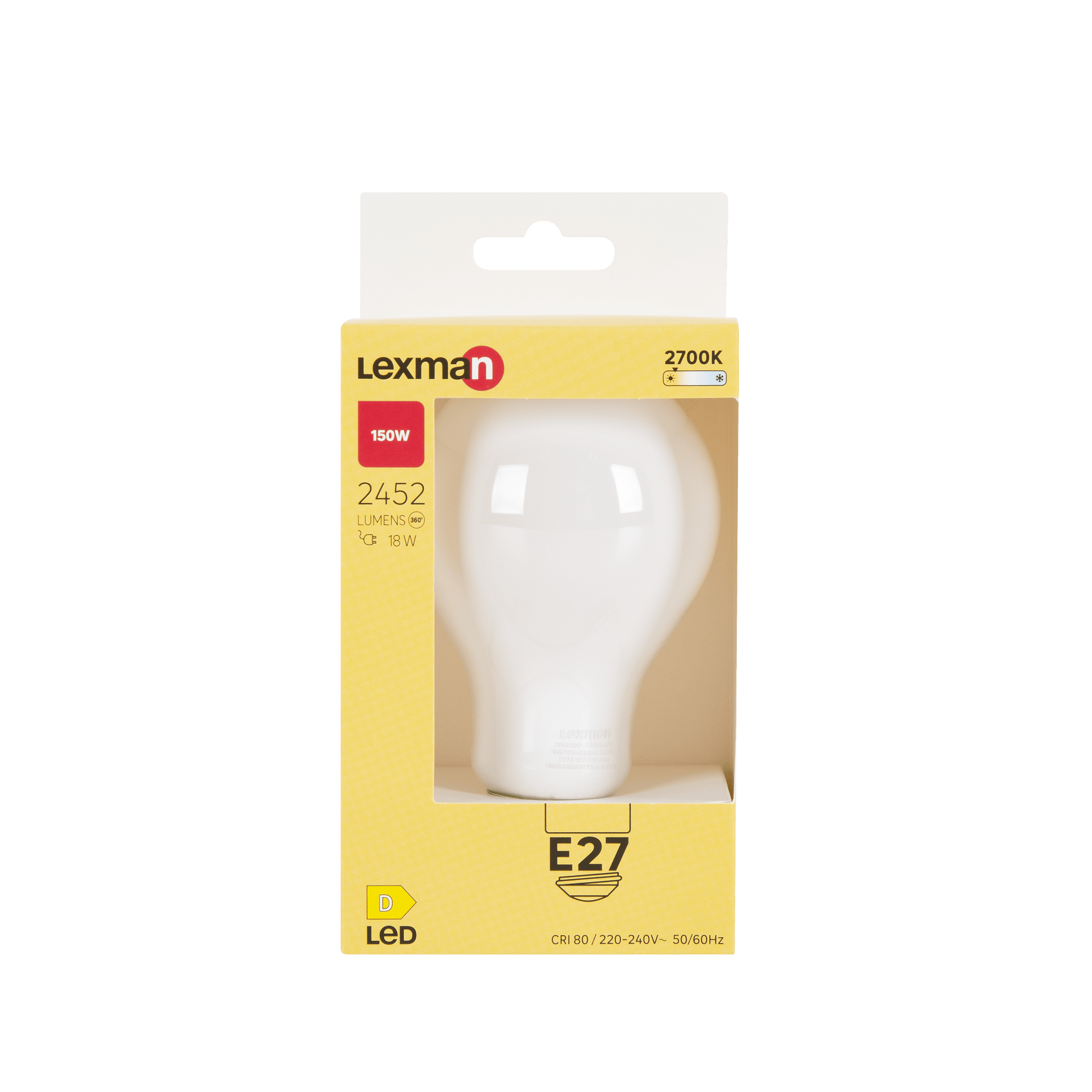 Bricocenter LED BULB E27=150W DROP FROSTED WARM LIGHT