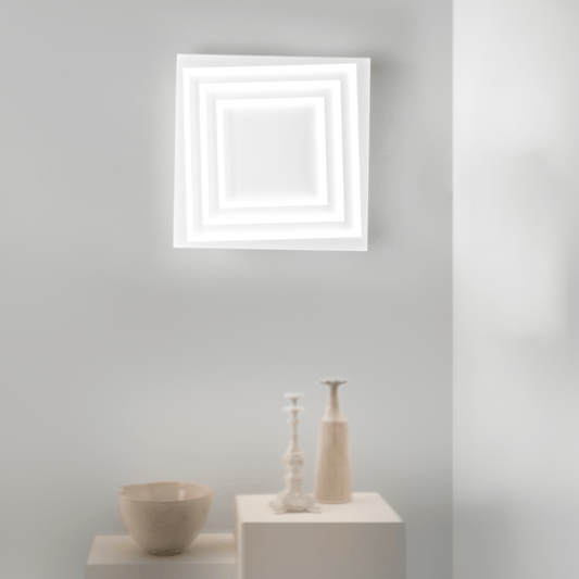 Bricocenter KUNDILI METAL CEILING LAMP WHITE 47X47CM LED 74W CCT