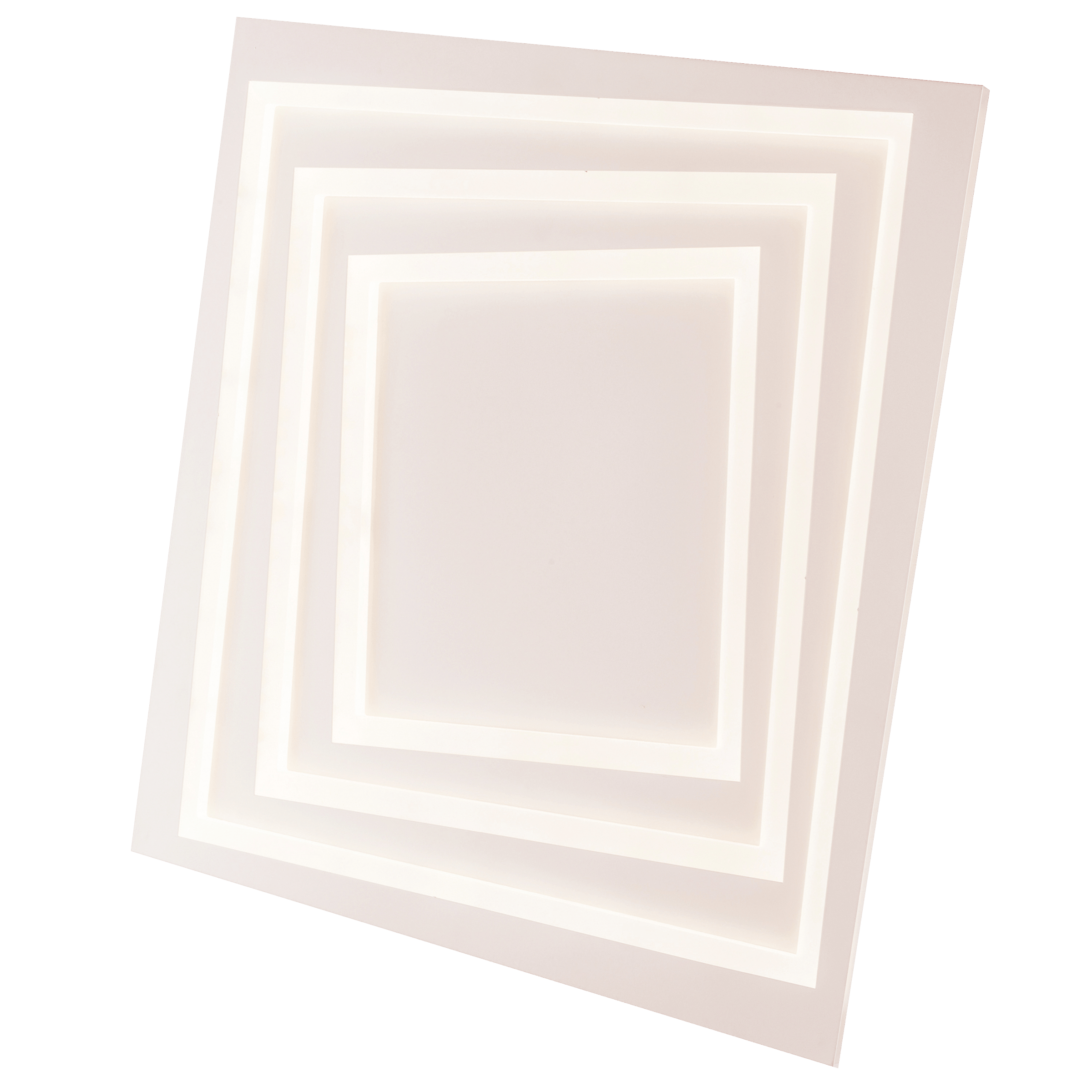 Bricocenter KUNDILI METAL CEILING LAMP WHITE 47X47CM LED 74W CCT