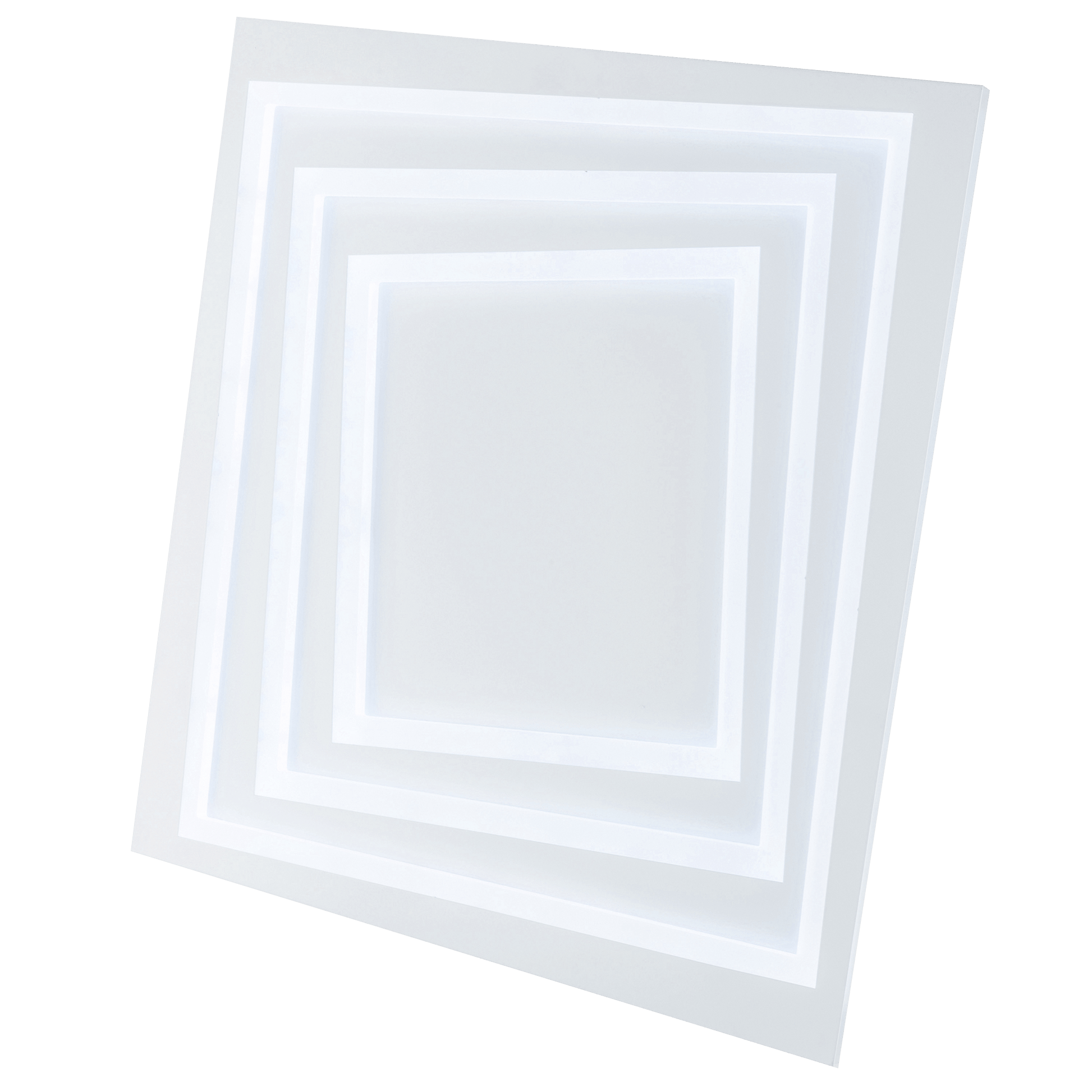 Bricocenter KUNDILI METAL CEILING LAMP WHITE 47X47CM LED 74W CCT